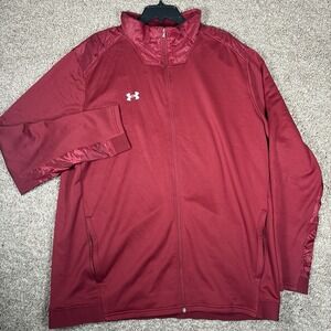 Men's Under Armour UA Command Warm-Up Full-Zip Jacket Track Red 3XL